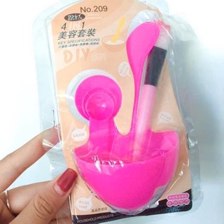 Bộ chén cọ pha mặt nạ 6 món