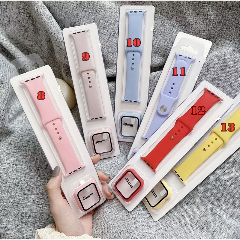 Dây Silicone Kiểu Dáng Thể Thao Cho Đồng Hồ Thông Minh Apple Watch Series S1 S2 S3 S4 S5 S6 Se Kích Thước 38mm 40mm 42mm 44mm
