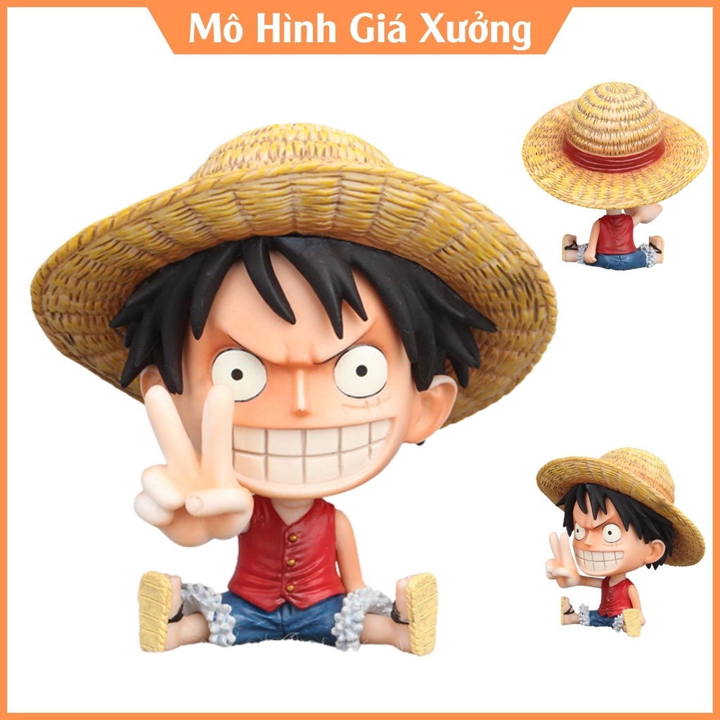 Mô hình Luffy mũ rơm One Piece Cao 9cm - Tượng Figure Monkey D.Luffy