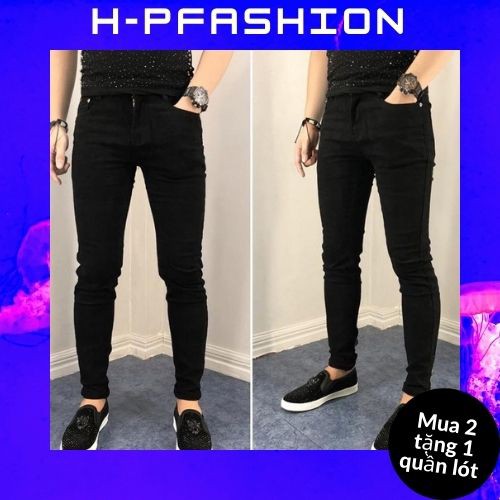 Quần Jean Nam Đen Trơn 🔵 𝐅𝐑𝐄𝐄 𝐒𝐇𝐈𝐏 🔵 Quần Bò Nam Co Giãn Hàng Thời Trang Hpfashion - Qjnhp02