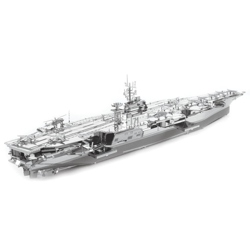 Tự Ráp Mô Hình Kim Loại 3D Tàu Sân Bay Đế Quốc Mỹ Thế Chiến 2 Theodore Roosevelt CVN-7