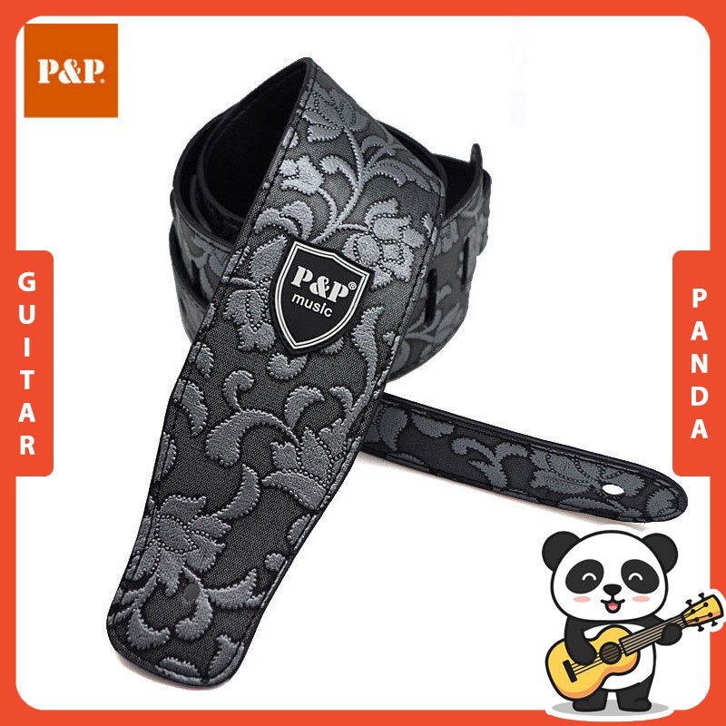 Dây Đeo Đàn Guitar P&amp;P Similar 6 Mẫu Cá Tính Guitar Panda