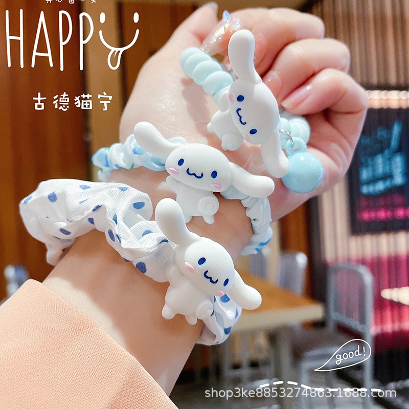 Dây cột tóc nhân vật hoạt hình Cún Cinnamoroll dễ thương