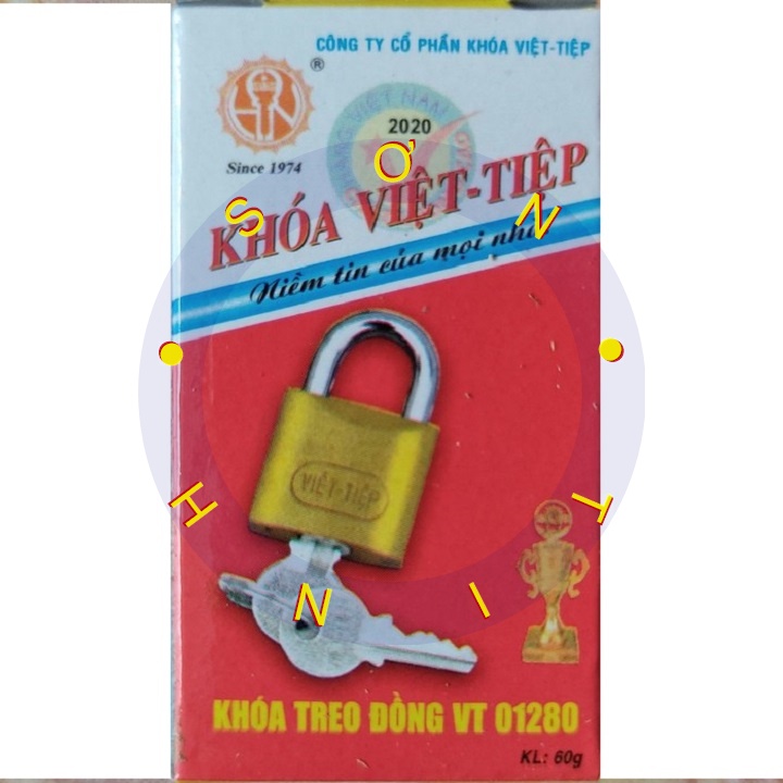 Khóa VIỆT TIỆP treo đồng bấm 01280 0138 MB 0152 01601