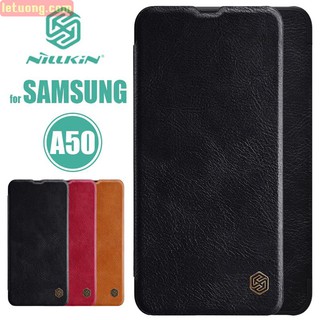 Bao da Samsung A50/ A50S/ A30S hiệu Nillkin Qin Leather Case có ngăn để thẻ ( Chính Hãng )