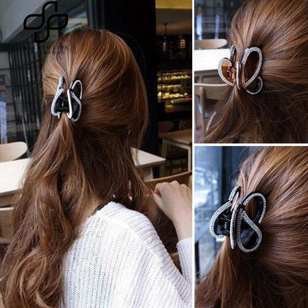 Kẹp càng cua hình bướm đính đá sang trọng cho nữ