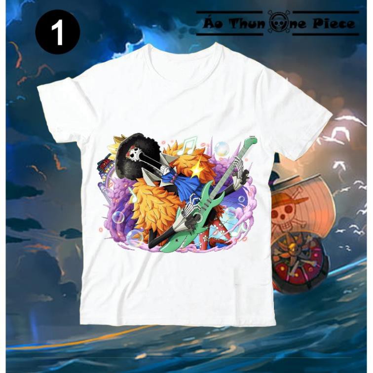 SALE- ⚡️FREESHIP⚡️Áo Thun In Hình Brook One Piece "Nhạc Công Băng Mũ Rơm" Cực Đẹp, Cực Ngầu - giá tốt nhất