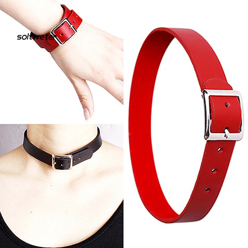 Vòng Cổ Choker Giả Da Phong Cách Cá Tính Dành Cho Nữ
