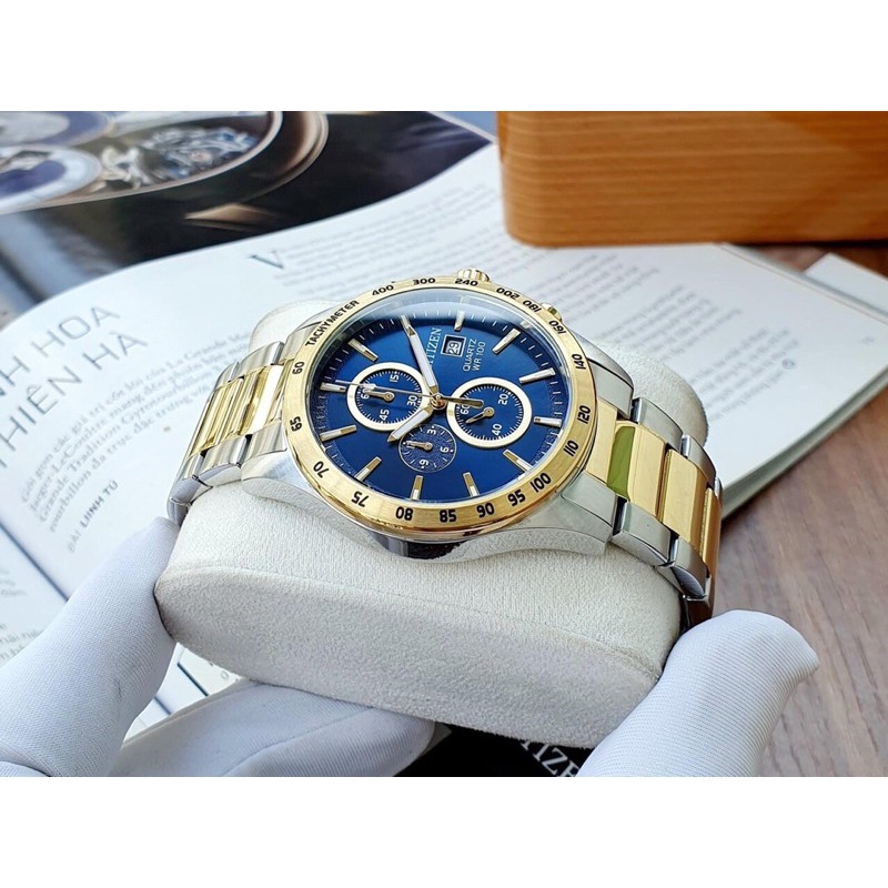 Đồng hồ nam dây thép Citizen Chronograph Quartz AN3644