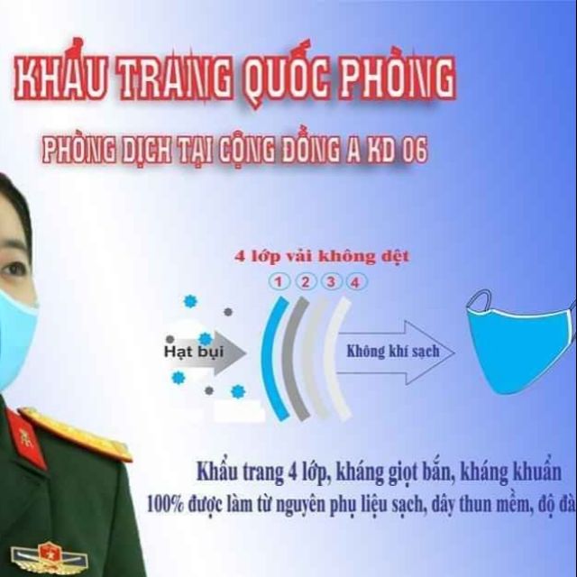 Khẩu trang vải y tế 10 cái