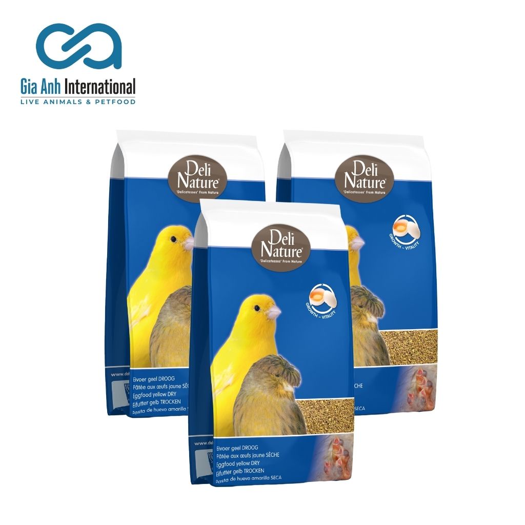 Cám Trứng Khô Dành Cho Chim Yến - Deli Nature Eggfood Yellow Dry Giúp Chim Khoẻ Mạnh, Lông Mượt, Đề Kháng Tốt Gói 10kg