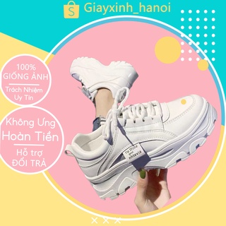 Giày thể thao nữ RUFINE,Giày thể thao nữ sneaker màu trắng viền RUFINE đẹp mã M010
