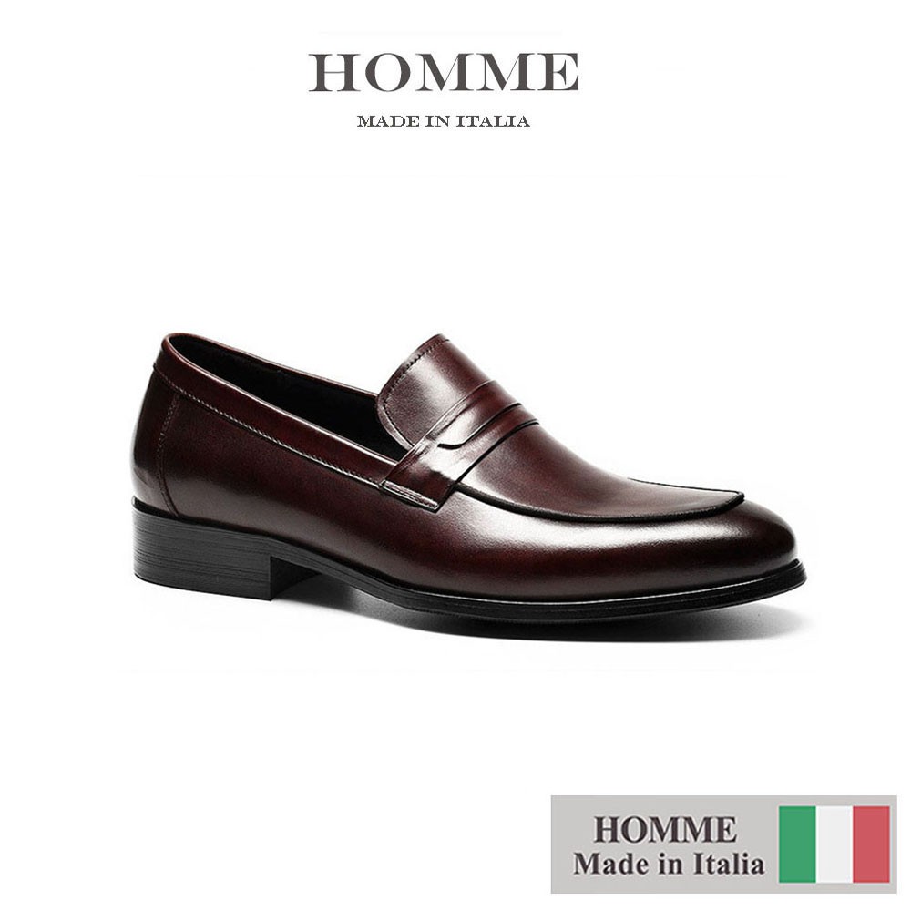 Giày Homme Boston - Classic Loafer Italian Leather Dress Shoes