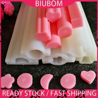 Khuôn silicone làm bánh / xà phòng hình tròn / trái tim / cá heo