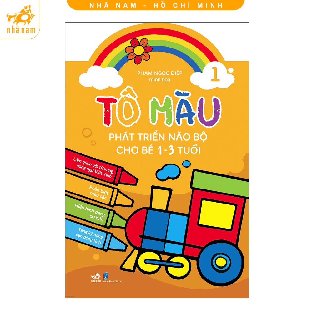 Sách - Bộ Tô màu phát triển não bộ cho bé 1-5 tuổi (4 cuốn) (Nhã Nam HCM)
