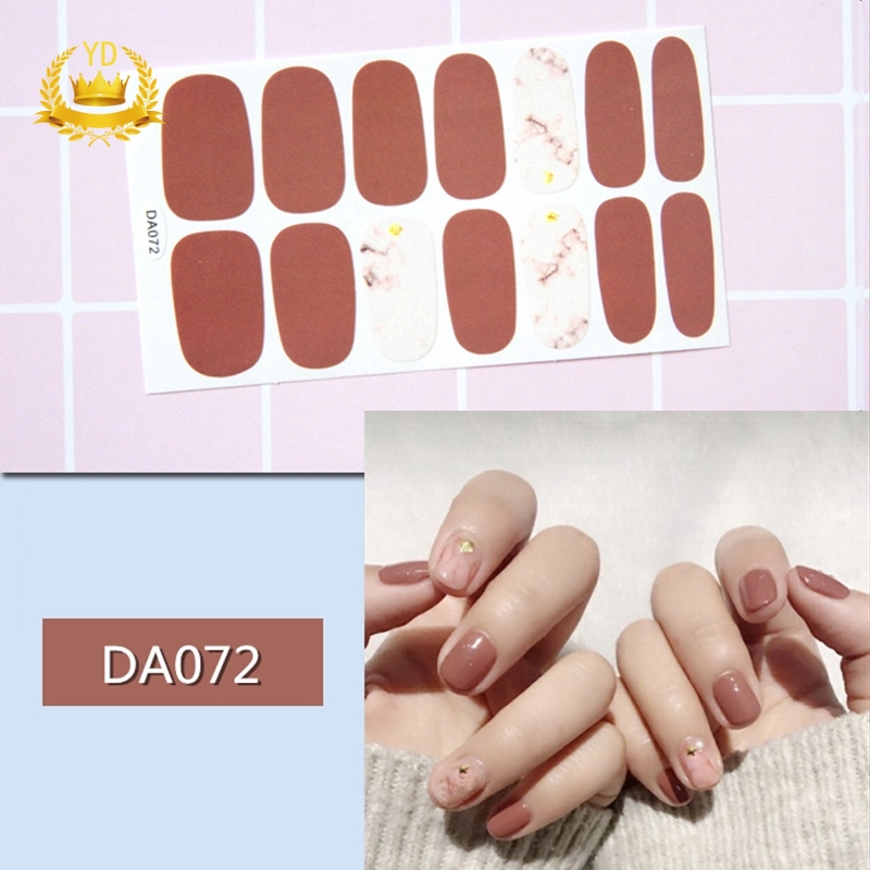 [Hàng mới về] Set 14 miếng dán móng trang trí nghệ thuật