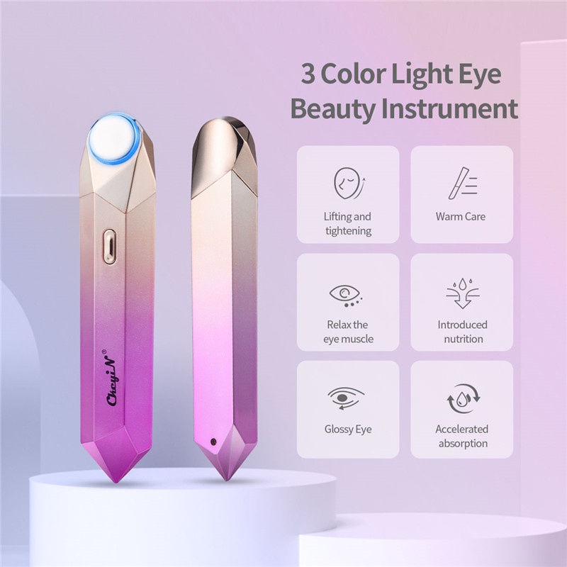 CkeyiN Máy Massage Mắt Mini Bút Massage Mini Sóng Siêu Âm Với Nhiệt MR630