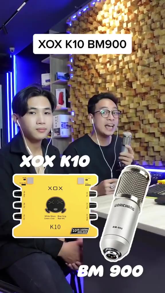 Mic Livestream | Micro thu âm Sound Card XOX K10 2020 & Mic BM900 Hát Livestream Chuyên Nghiệp, Giá Rẻ | BigBuy360 - bigbuy360.vn
