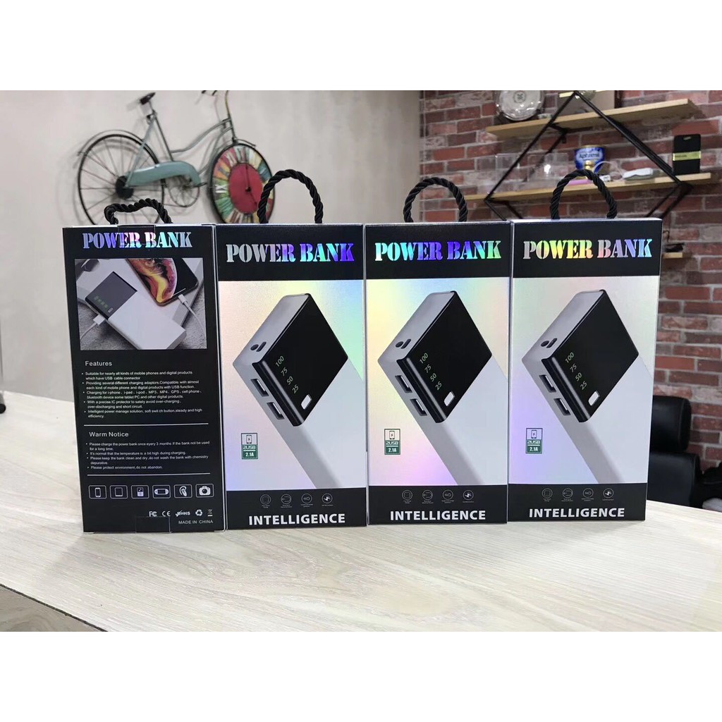 Sạc dự phòng Dovito 20000 mAh Có đèn led 2 cổng sạc nhanh, kiểu dáng nhỏ gọn DP03