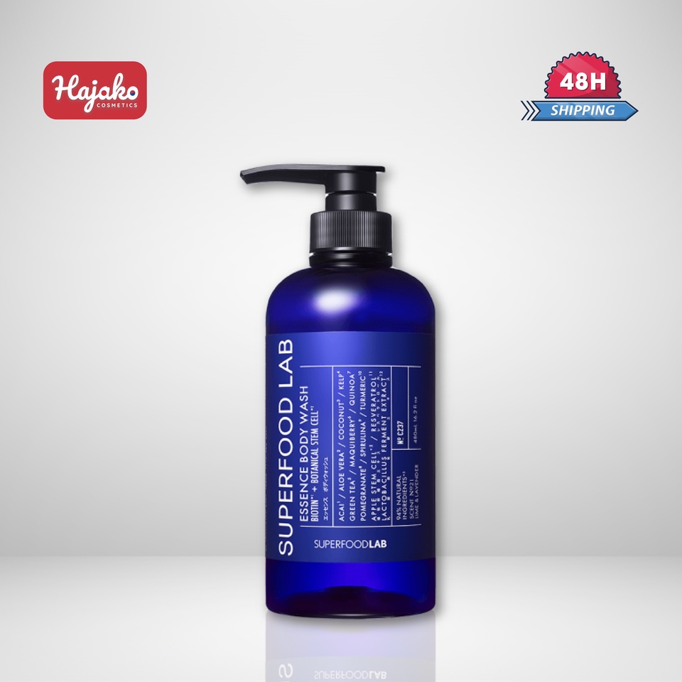 Sữa Tắm Superfood Lab Essence Body Wash Biotin Dưỡng Thể Dưỡng Sáng Da 480ml