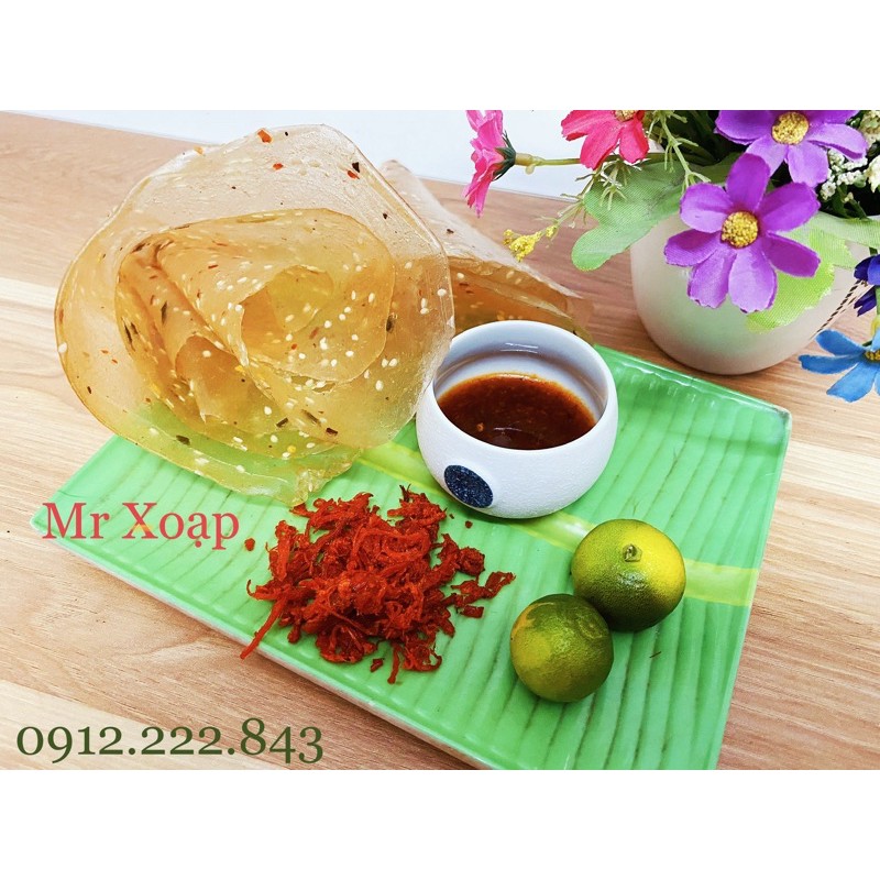 Sỉ bánh tráng dẻo me chấm sốt bò Mr Xoạp