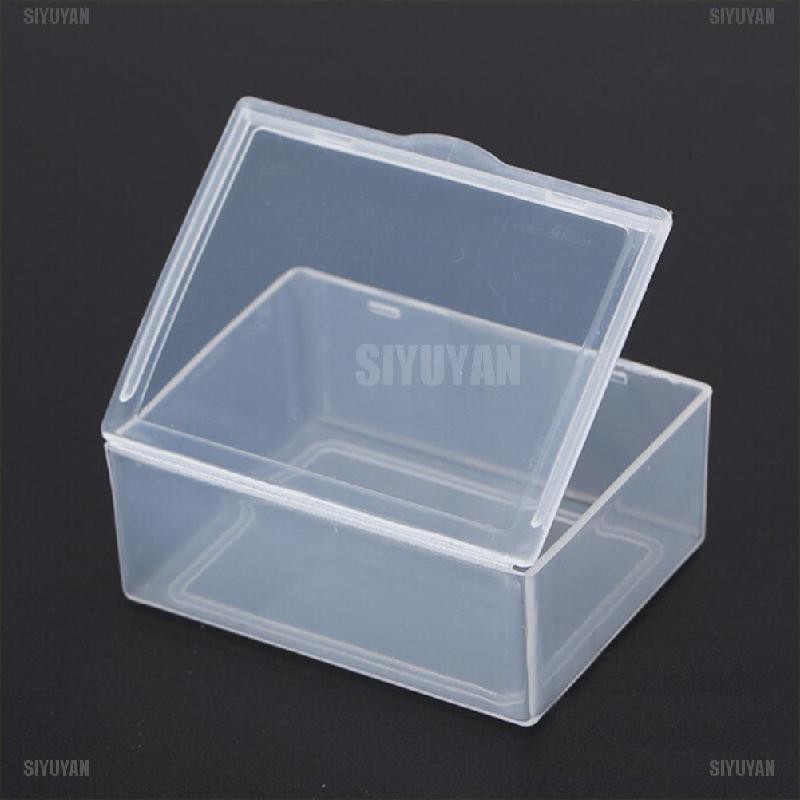 Bộ 5 cái hộp đựng bằng nhựa trong suốt hình chữ nhật đa năng