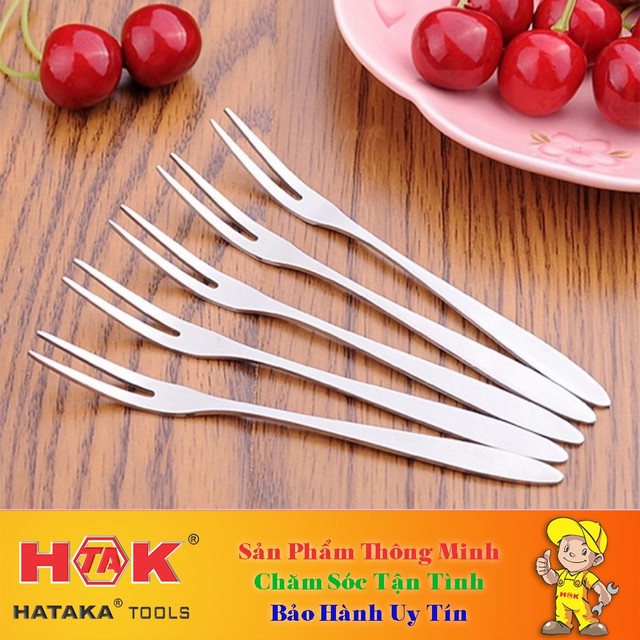 Dĩa Ăn Hoa Quả Trái Cây, Nĩa Ăn Bánh Gato Inox Gia Đình