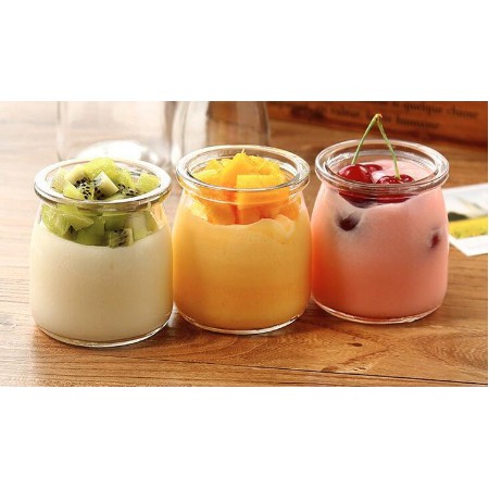 Hũ Thủy Tinh Làm Sữa Chua Có Nắp Dung Tích 100ml | BigBuy360 - bigbuy360.vn