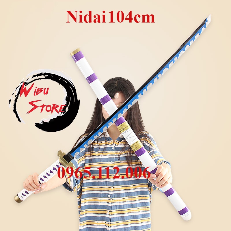 Đạo cụ Cosplay nhân vật Zoro trong Đảo Hải Tặc  bằng Gỗ dài 1m