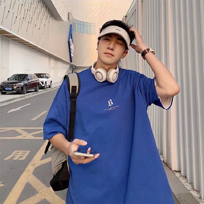 Áo Thun Nam Tay Ngắn In Chữ Thời Trang Trẻ Trung