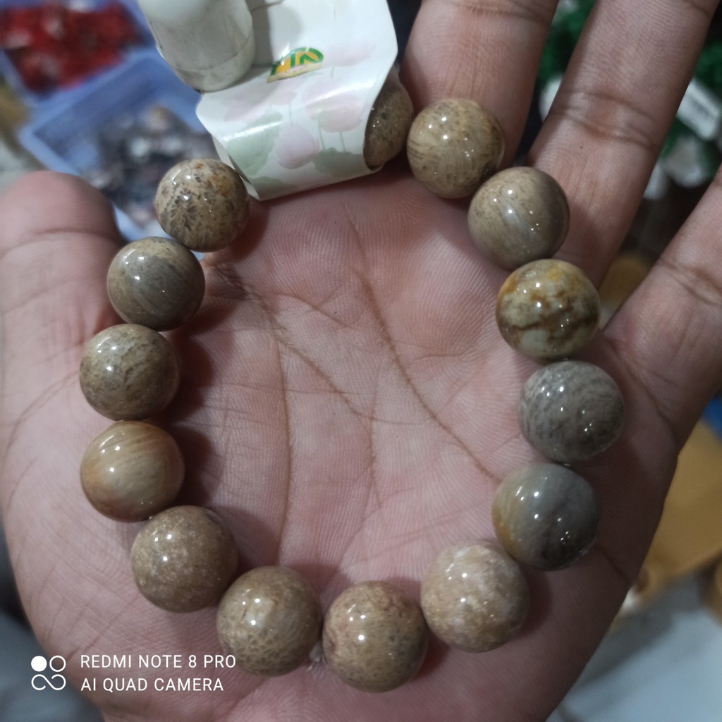 Vòng Tay Đá San Hô Nâu