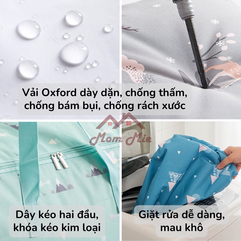 Túi đựng chăn mền, quần áo vải Oxford cao cấp, túi xách du lịch chống thấm - M104, M105