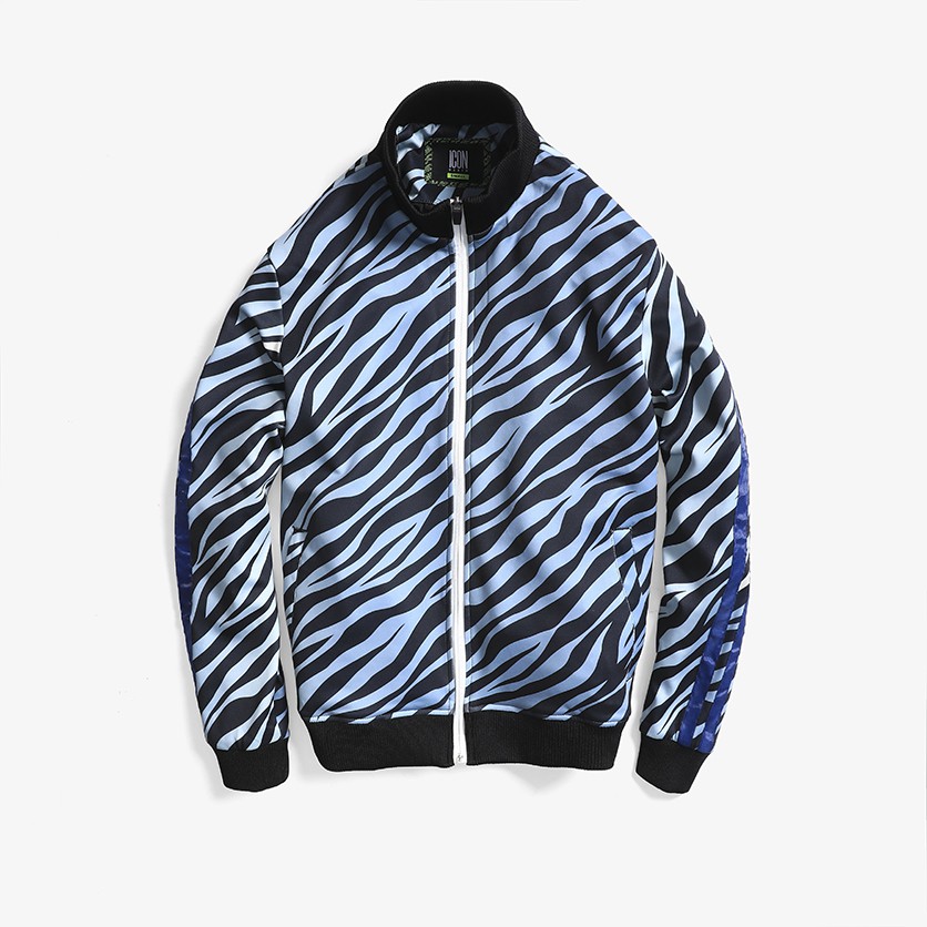 [Mã FAMALLT5 giảm 15% đơn 150K] Áo Bomber Nam Tay Dài Họa Tiết ICON DENIM Orgi Blue Tiger Stripe