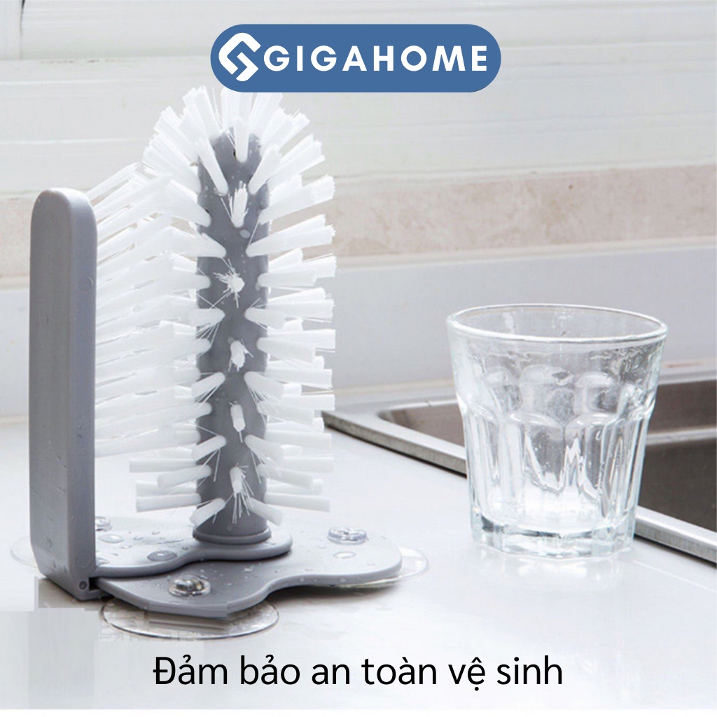 Cọ Rửa Ly Cốc Gắn Bồn Rửa Chén Đa Năng GIGAHOME Hít Chân Không Chắc Chắn 7719