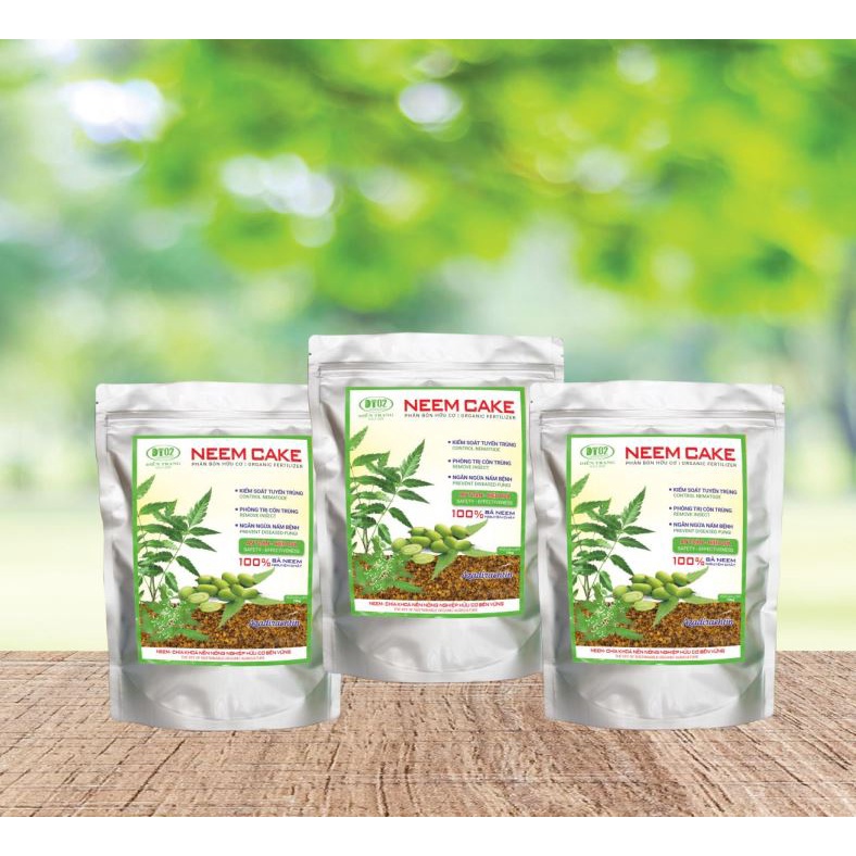 Combo 3 gói Neem Cake 750gr Điền Trang - Kích thích cơ chế phòng thủ ngăn chặn mầm bệnh lây lan neemcake