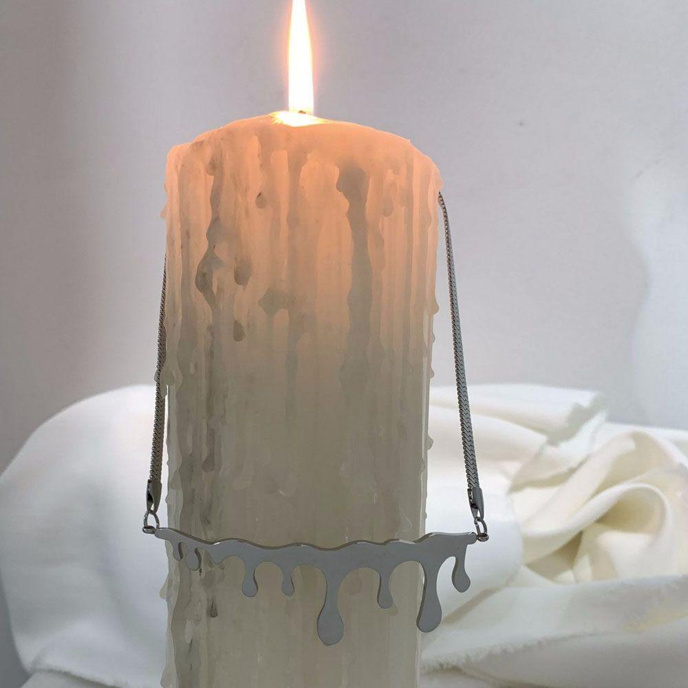 Vòng Cổ Choker Bằng Thép Không Gỉ Mặt Hình Giọt Nước Thời Trang Cho Nữ