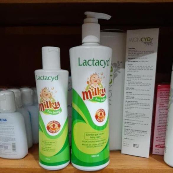 Lactacyd milky sữa tắm gội trẻ em hằng ngày