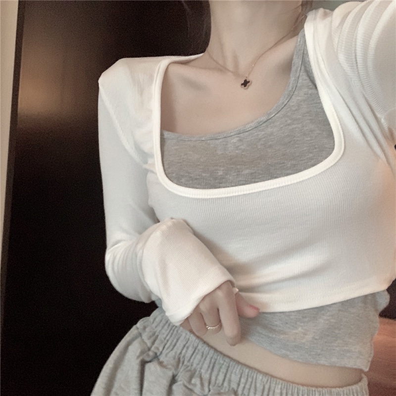 Áo Thun Dài Tay Thiết Kế Mỏng Quyến Rũ Thời Trang