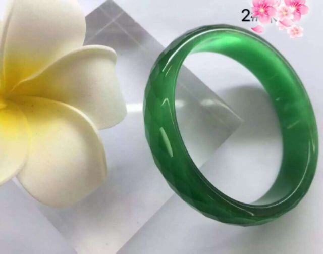 Vòng Tay Bản Liền Mắt Mèo Cắt Giác Cạnh