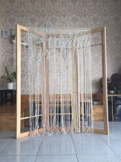 Rèm trang trí cửa macrame
