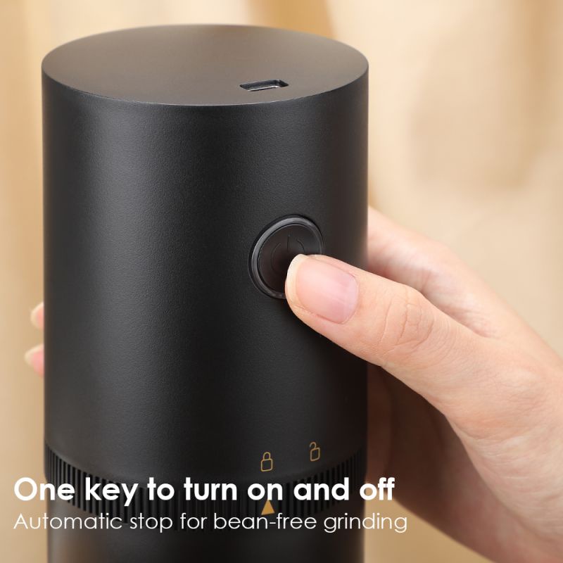 Máy Xay Cà Phê Lõi Sứ Không Dây Sạc USB Loại C Chuyên Nghiệp