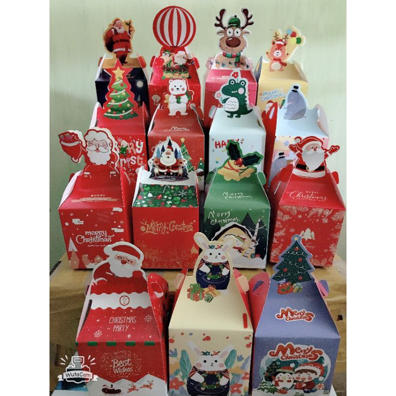 Set 10 hộp đựng quà noel siêu xinh
