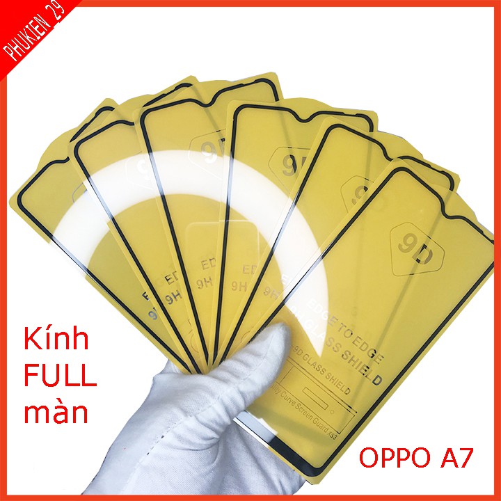 Cường lực FULL màn OPPO A7,F7,F9,F11,F11 PRO,A3S,A5S,A1K,F1S Tặng kèm giấy lau kính khô và ướt Educase86