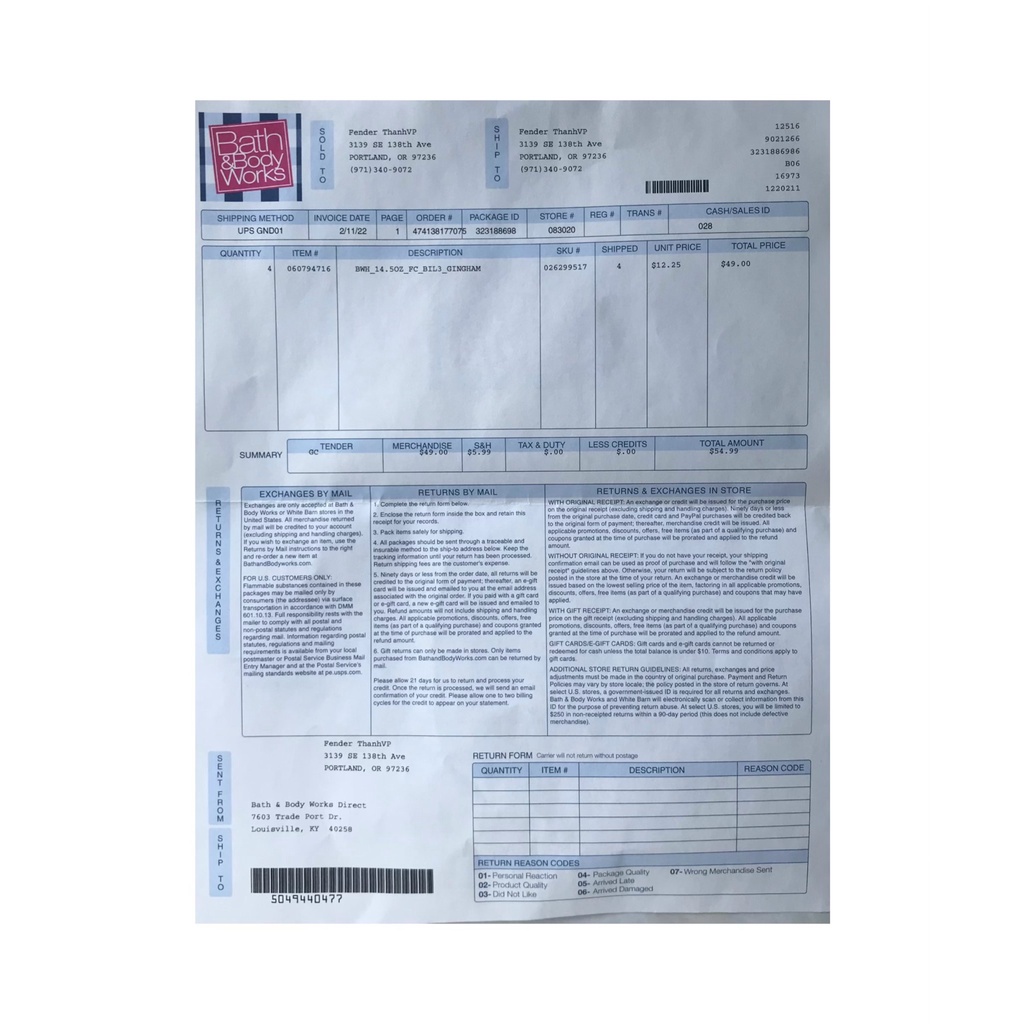 Nến thơm 3bấc Bath& body works