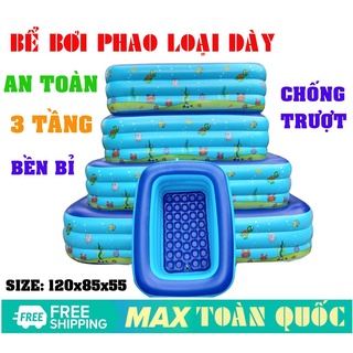 Bể phai bơi trong nhà, Hồ bơi siêu to khổng lồ - Bể phao bơi chữ nhật 3 tầng 1.2m, 1.35m, 1.5m, 1.8m, 2.1m cao cấp
