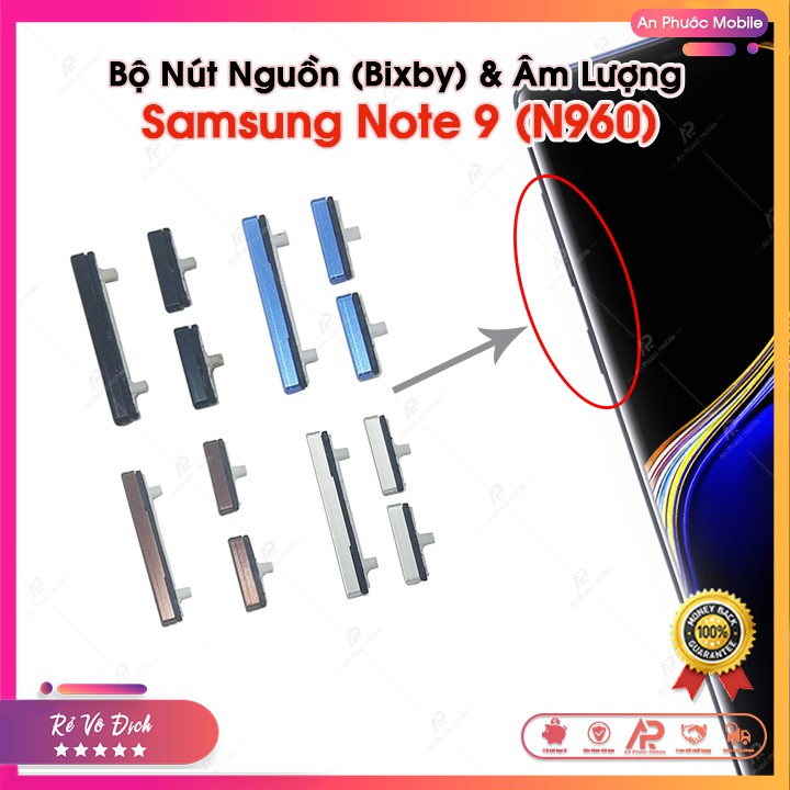 Nút Bấm Samsung Note 9 - Bộ Phím Nguồn  và Âm Lượng  Samsung Galaxy Note9 / N960 Zin Bóc Máy