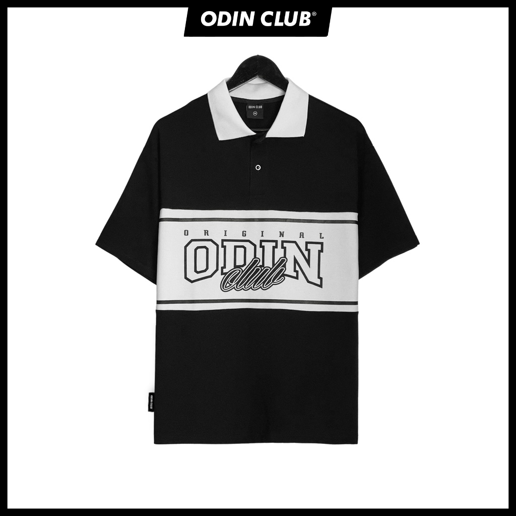 Áo Polo Oversize Original ODIN CLUB, Áo thun có cổ form rộng họa tiết retro, Local Brand ODIN CLUB