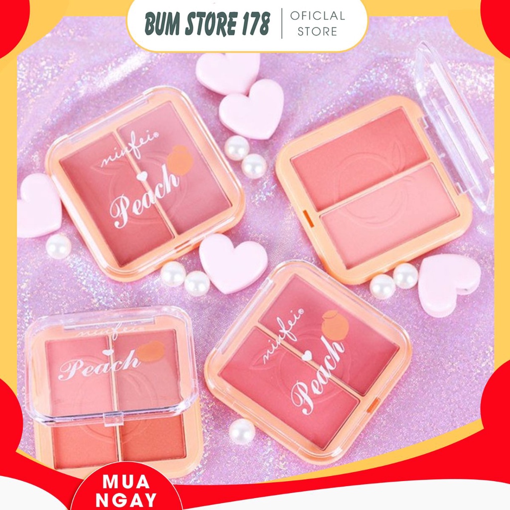 Phấn Má Hồng 2 Ô Peach Hàng Nội Địa Trung