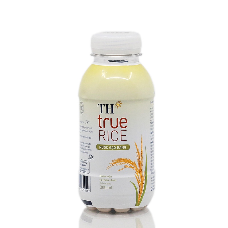 CHAI NƯỚC GẠO RANG/ NƯỚC GẠO LỨT ĐỎ TH TRUE RICE 300ML