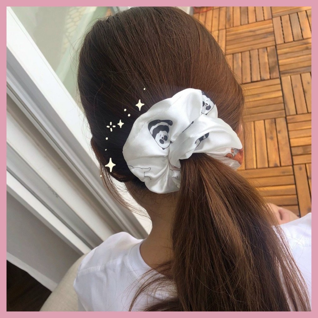 DÂY BUỘC TÓC, DÂY CỘT TÓC SCRUNCHIES WE BARE BEAR MILK